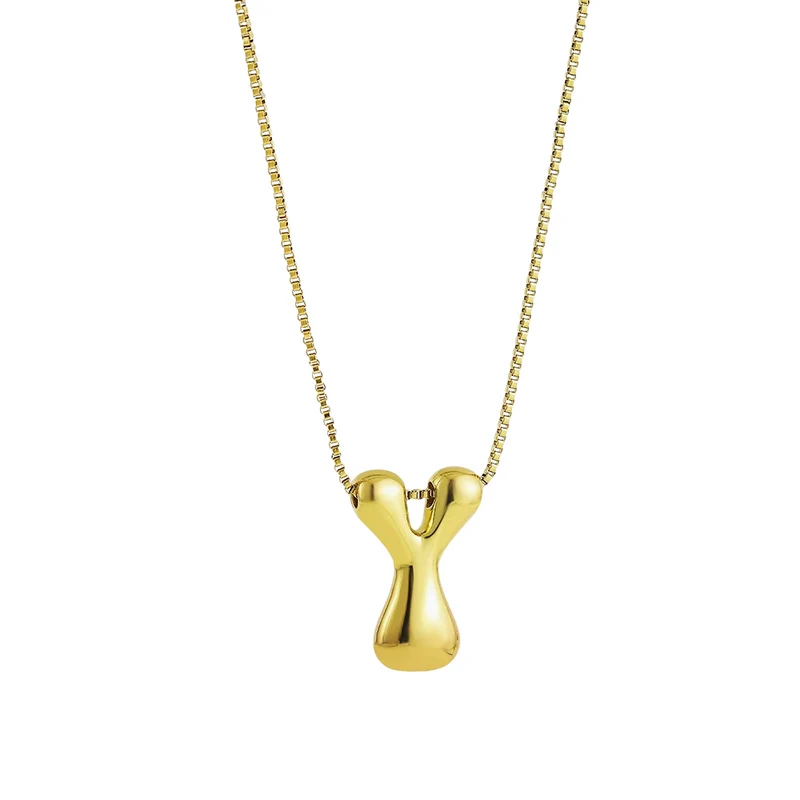 Collier Initiale Bubble