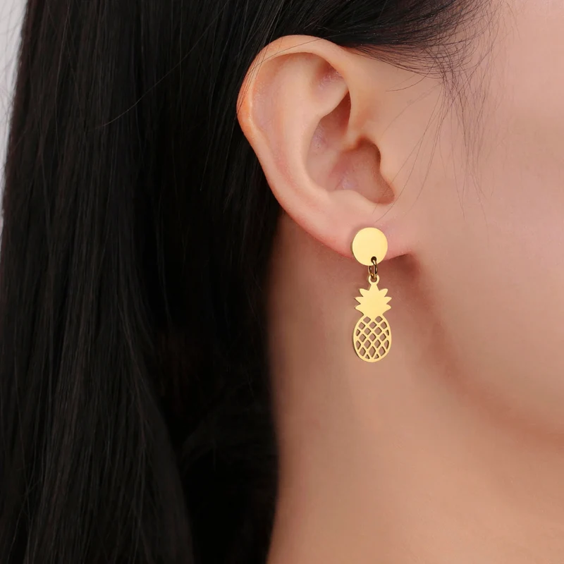 Boucles d'Oreilles Ananas Femme