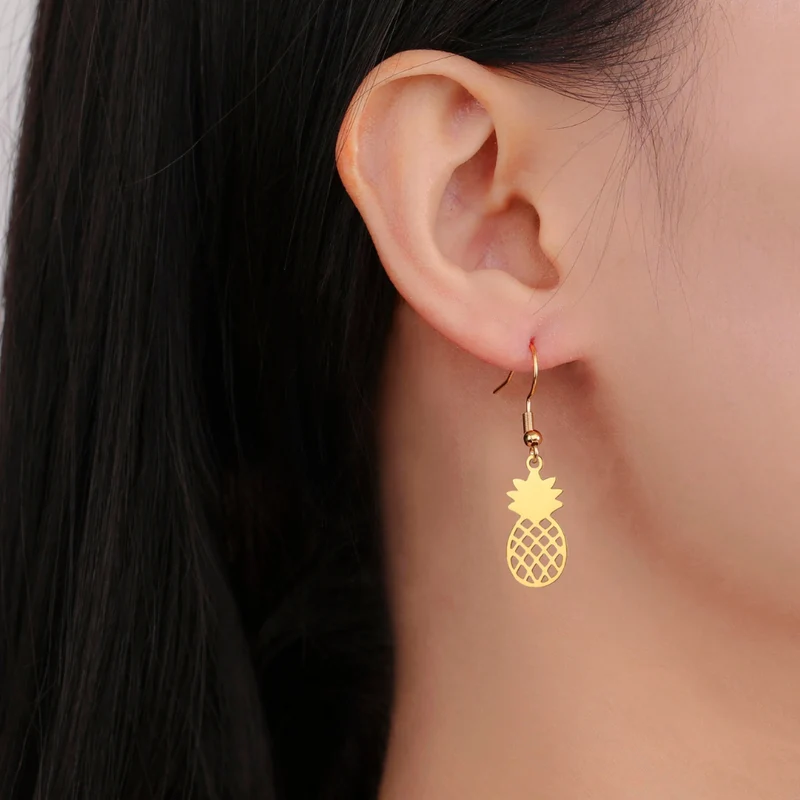 Boucles d'Oreilles Ananas Femme