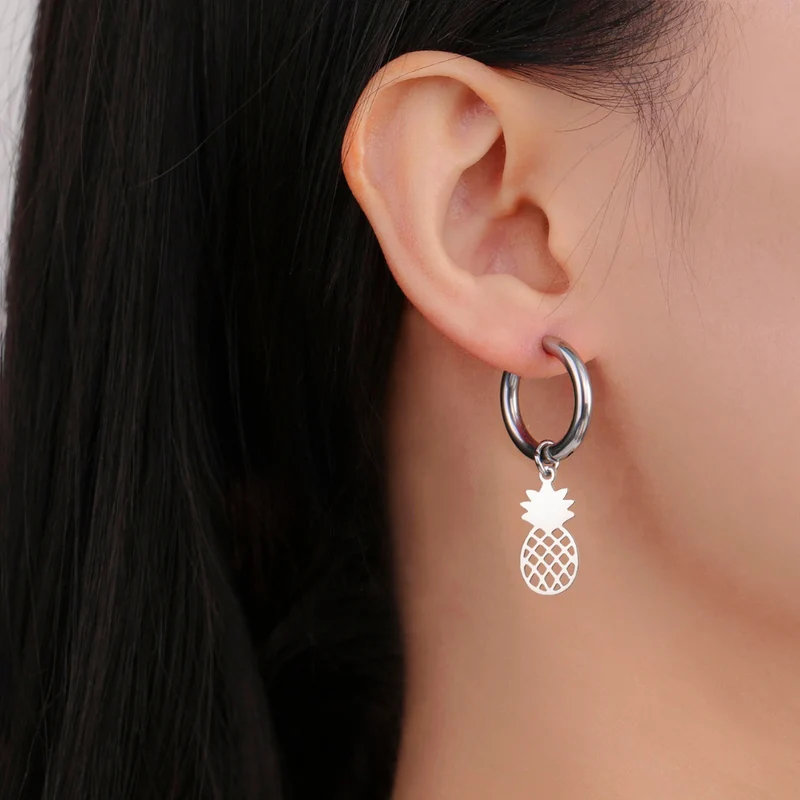 Boucles d'Oreilles Ananas Femme
