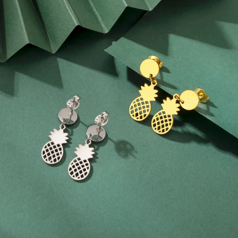 Boucles d'Oreilles Ananas Femme