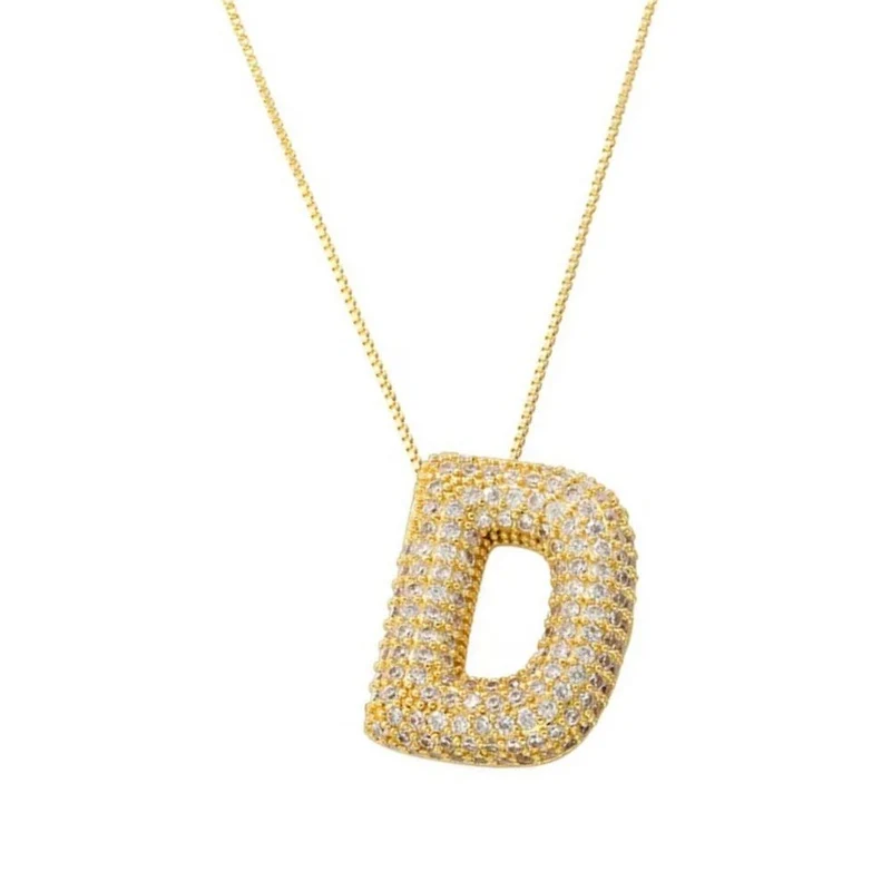 Collier Lettre Bubble