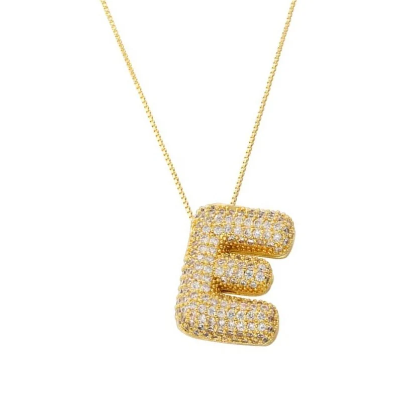 Collier Lettre Bubble