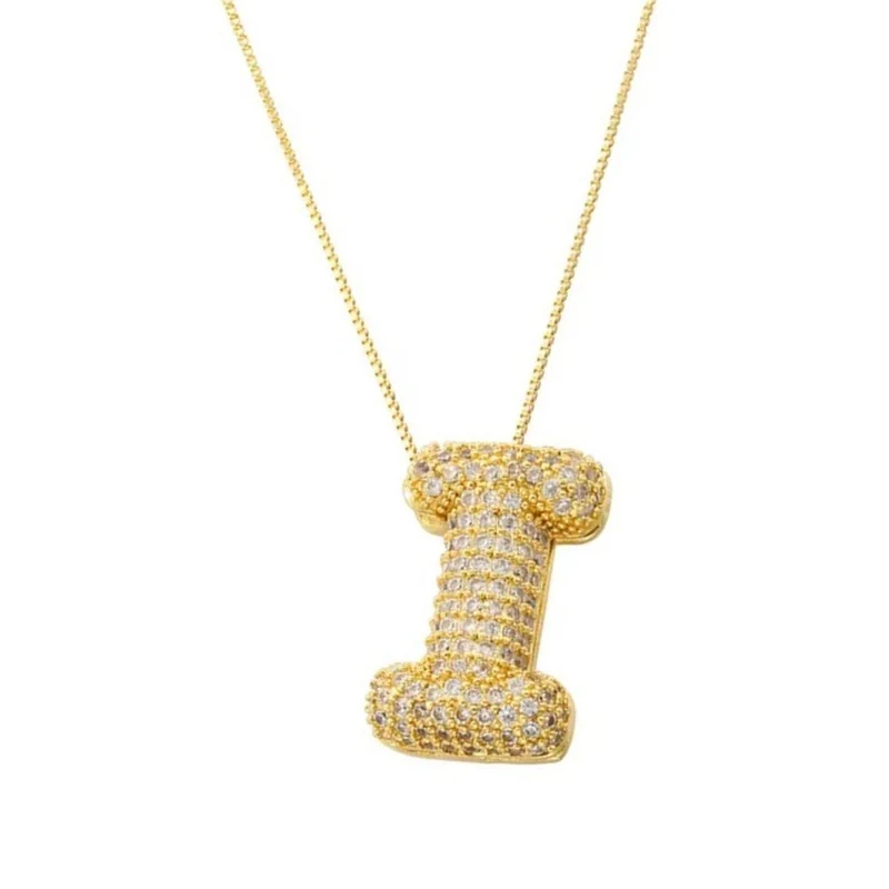 Collier Lettre Bubble
