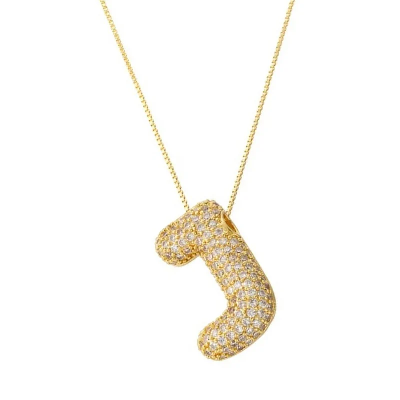 Collier Lettre Bubble