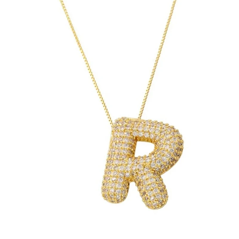 Collier Lettre Bubble