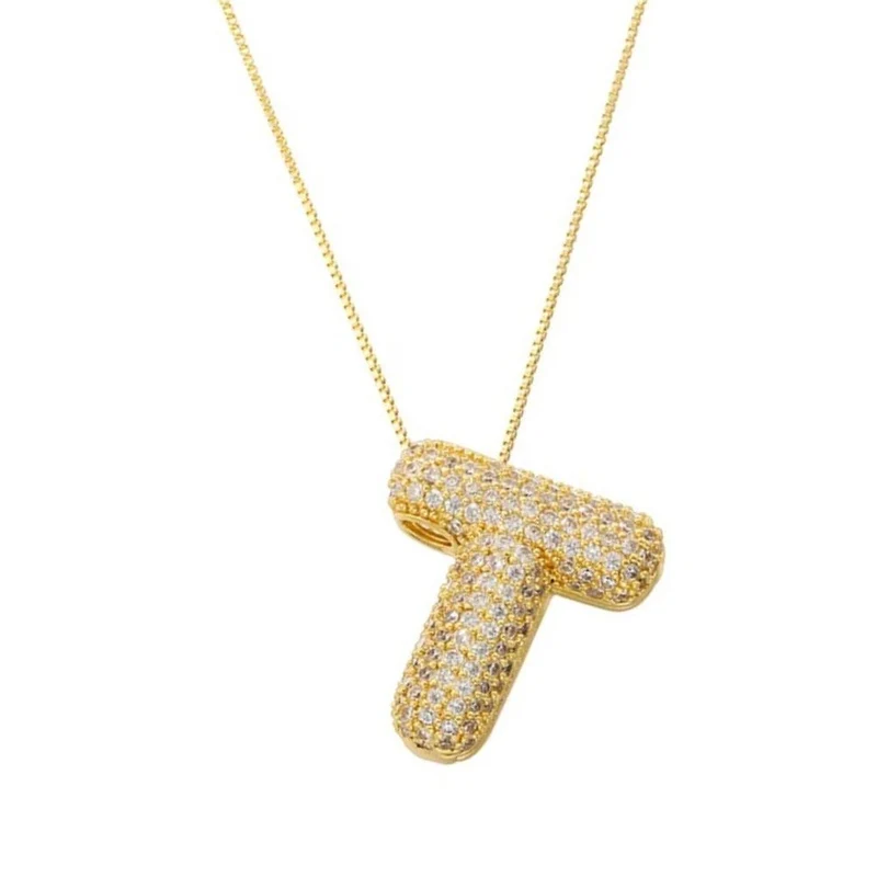 Collier Lettre Bubble