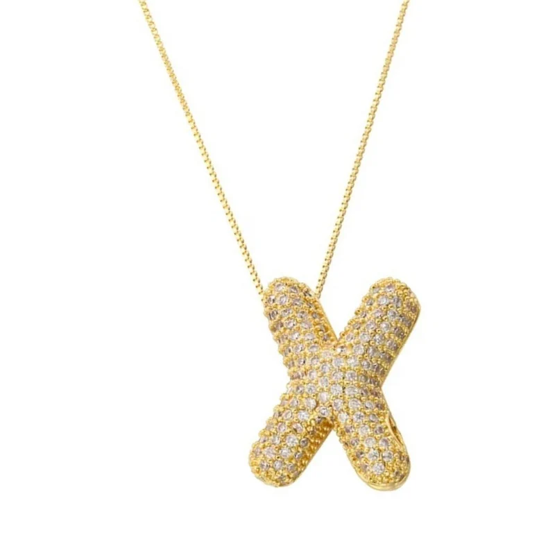 Collier Lettre Bubble