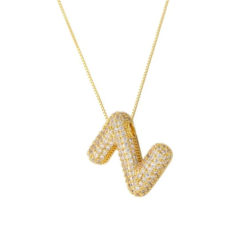 Collier Lettre Bubble