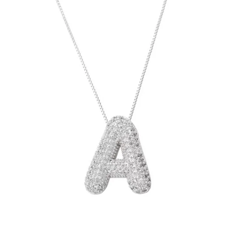 Collier Lettre Bubble