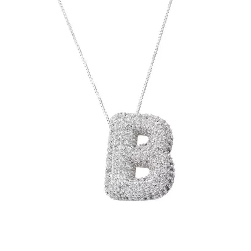 Collier Lettre Bubble