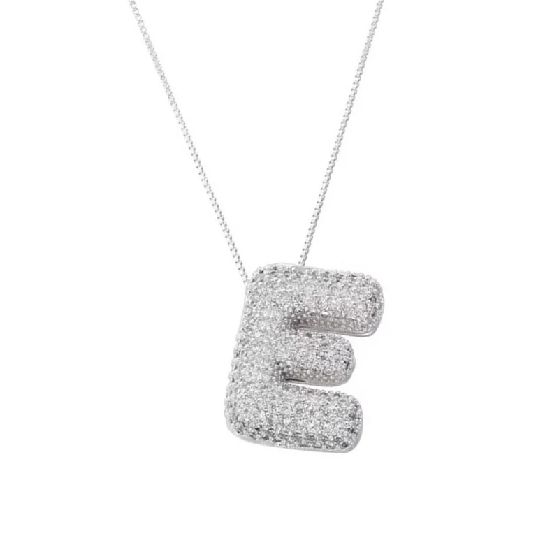 Collier Lettre Bubble