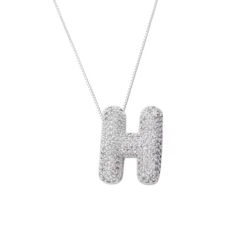 Collier Lettre Bubble