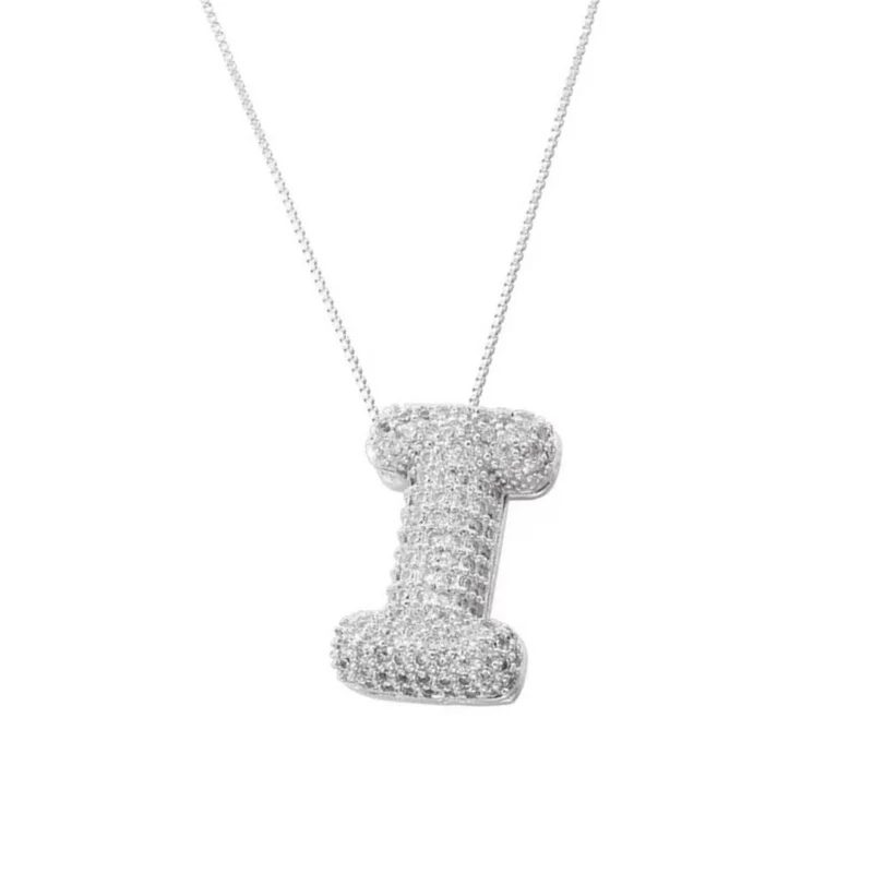 Collier Lettre Bubble