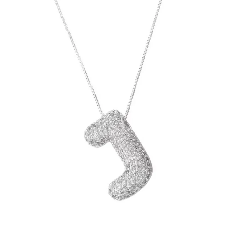 Collier Lettre Bubble