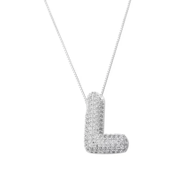 Collier Lettre Bubble