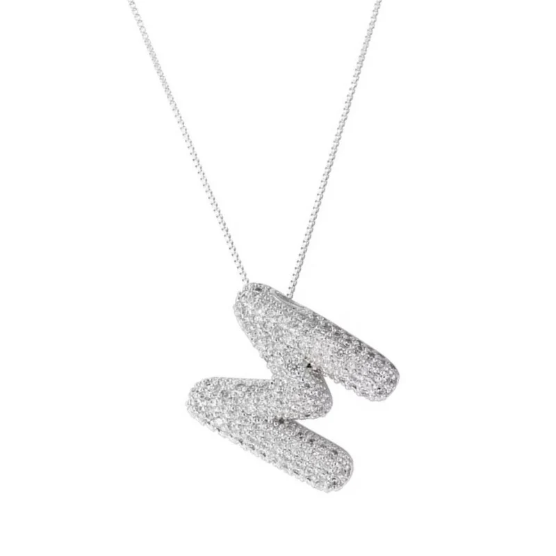 Collier Lettre Bubble