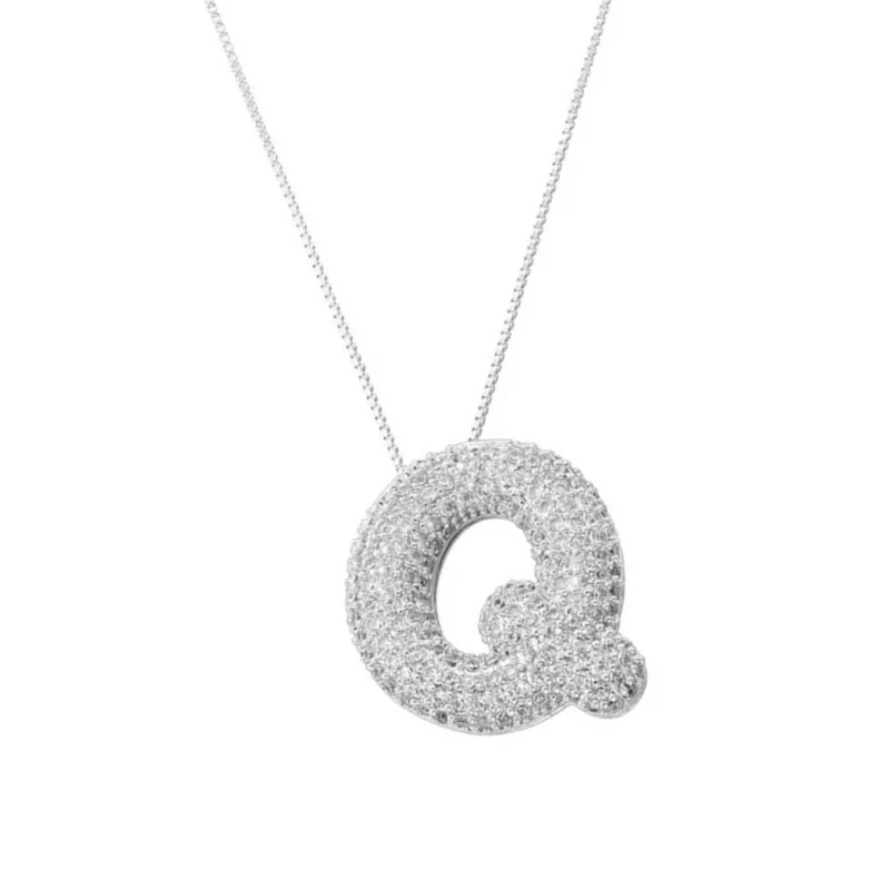Collier Lettre Bubble