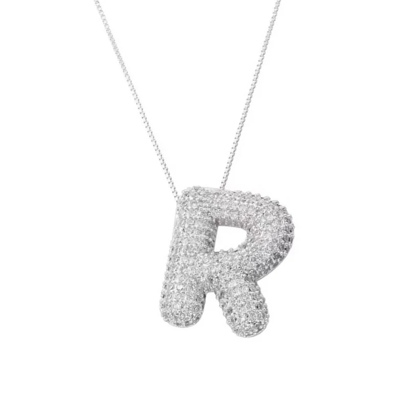 Collier Lettre Bubble