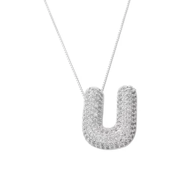 Collier Lettre Bubble