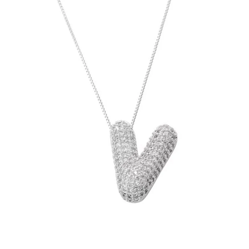Collier Lettre Bubble