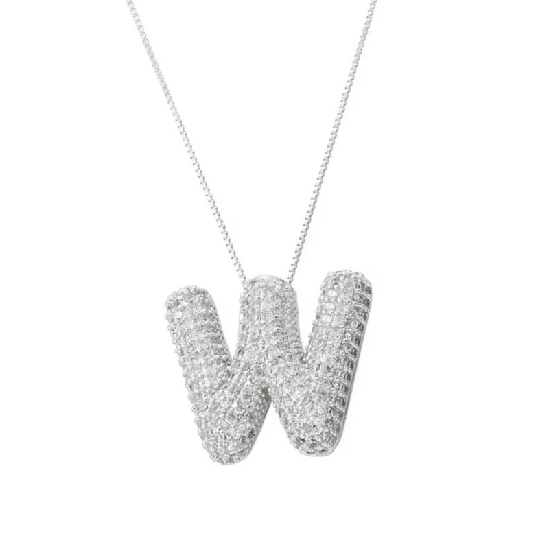 Collier Lettre Bubble