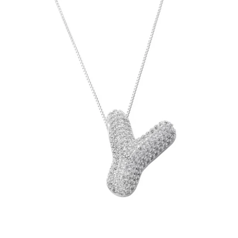 Collier Lettre Bubble