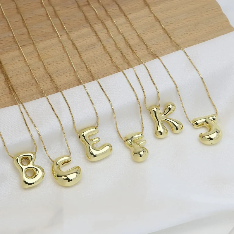Collier Initiale Z Bubble