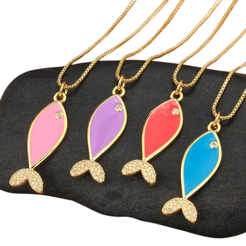 Collier Poisson Couleur