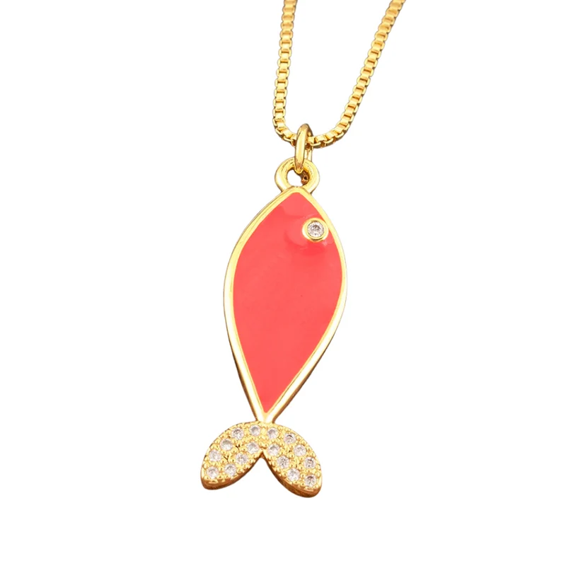 Collier Poisson Couleur