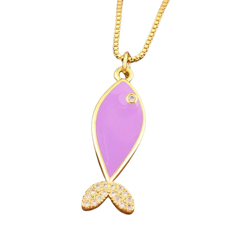 Collier Poisson Couleur