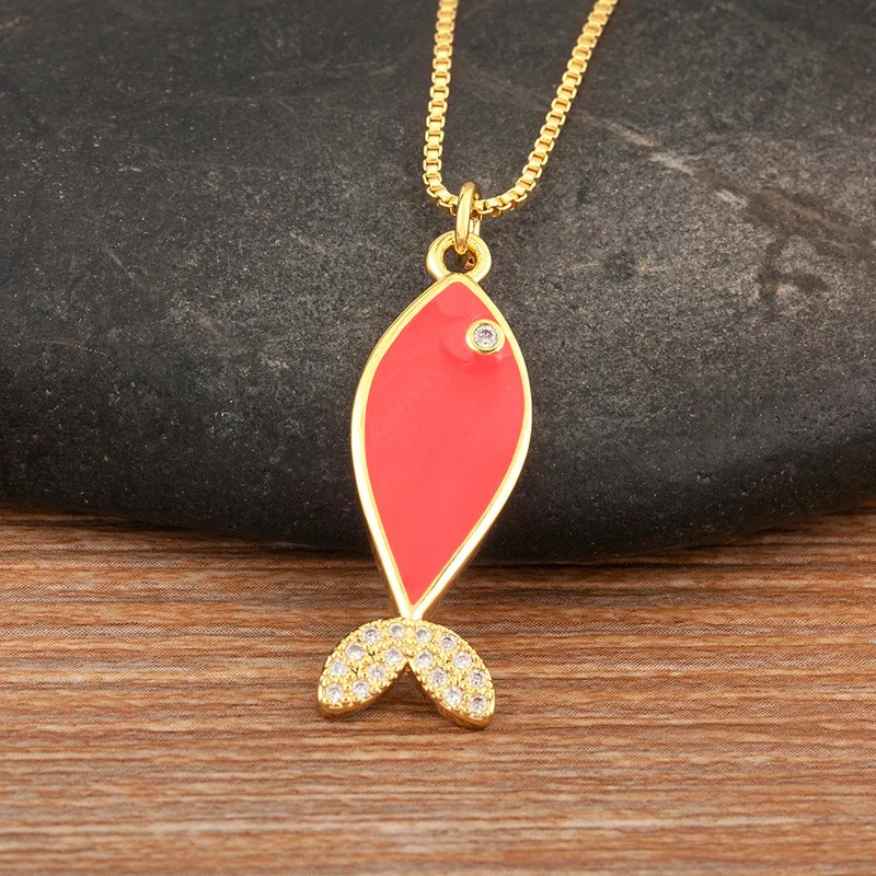 Collier Poisson Couleur