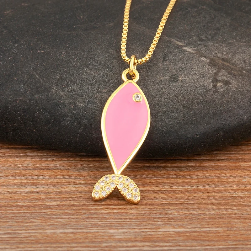 Collier Poisson Couleur