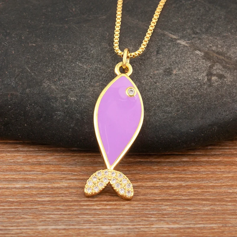 Collier Poisson Couleur