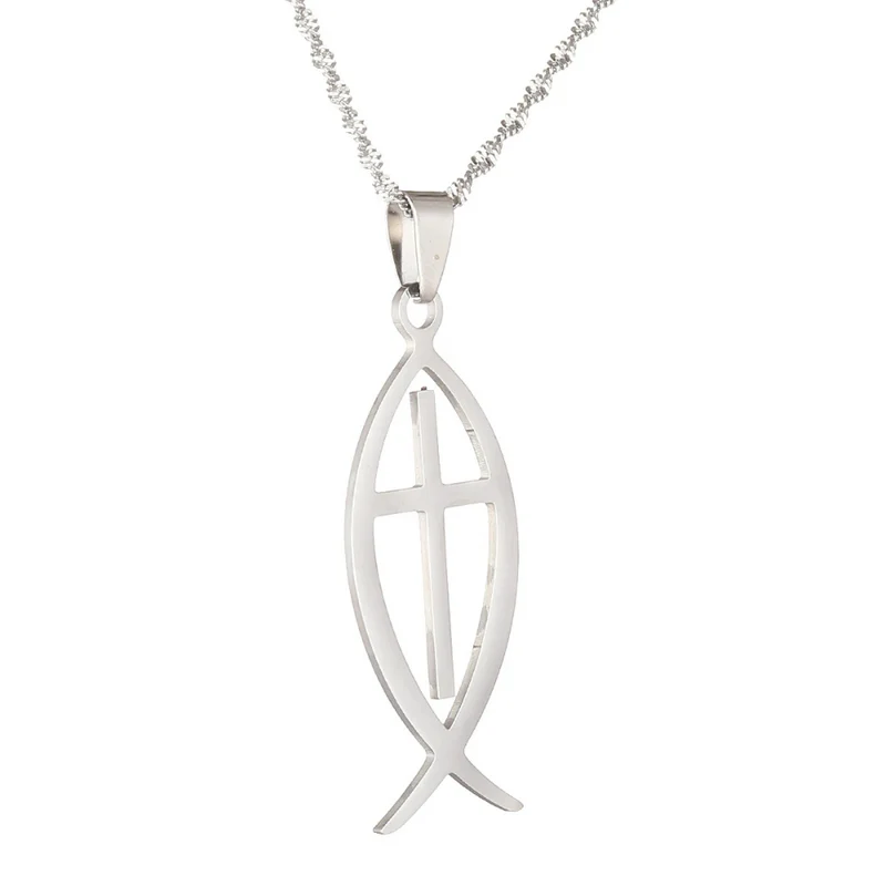 Collier Poisson Croix