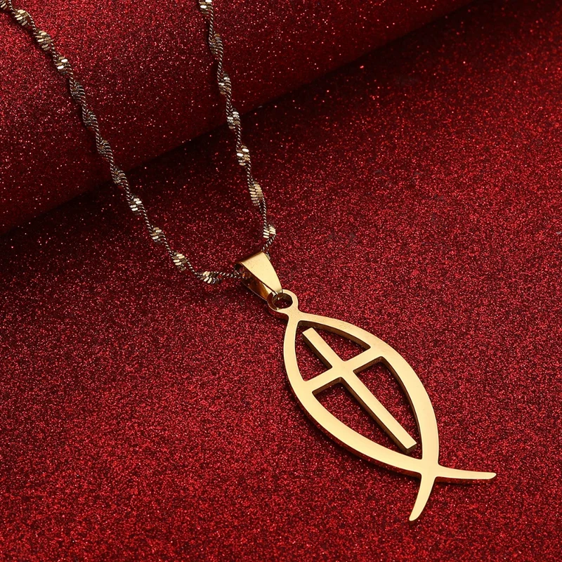 Collier Poisson Croix