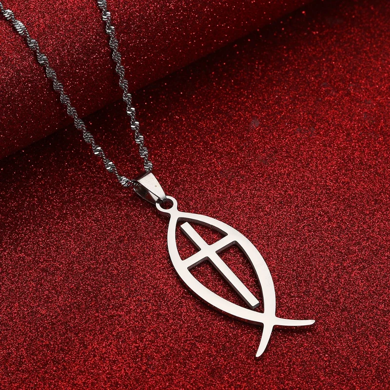 Collier Poisson Croix