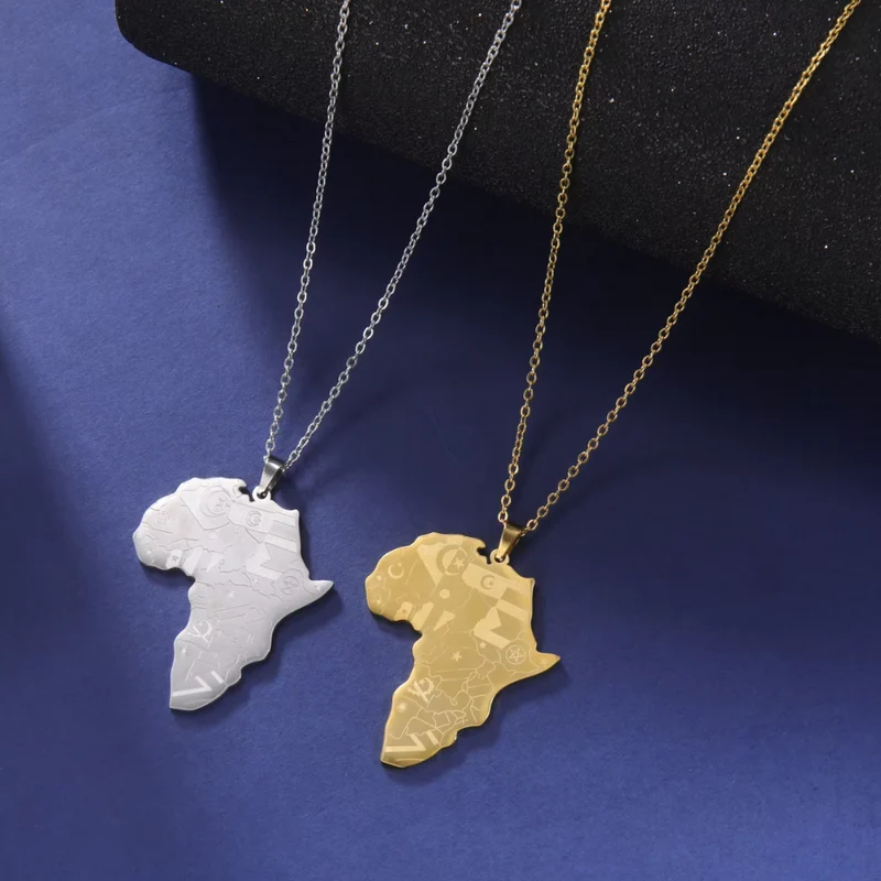 Collier Afrique Drapeaux