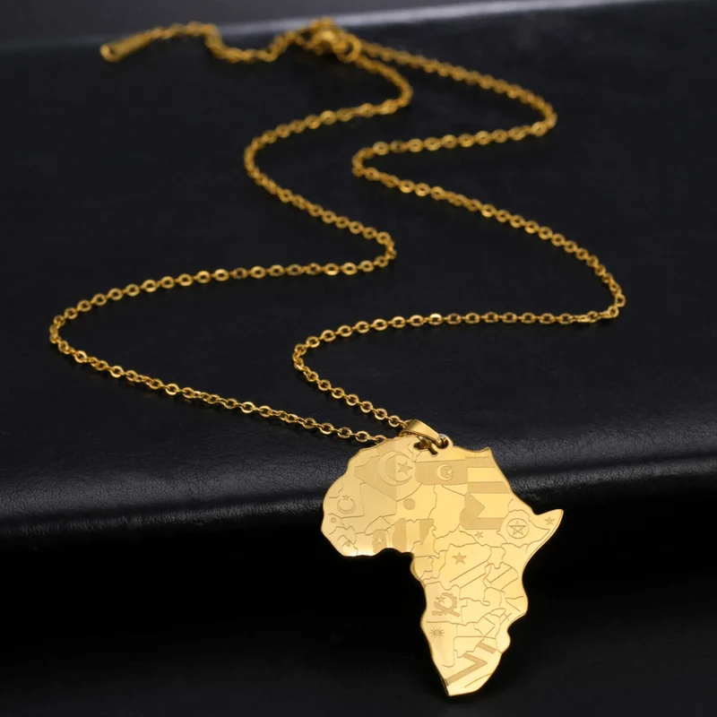 Collier Afrique Drapeaux