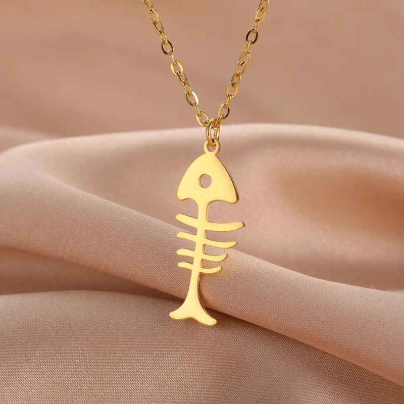 Collier Squelette Poisson