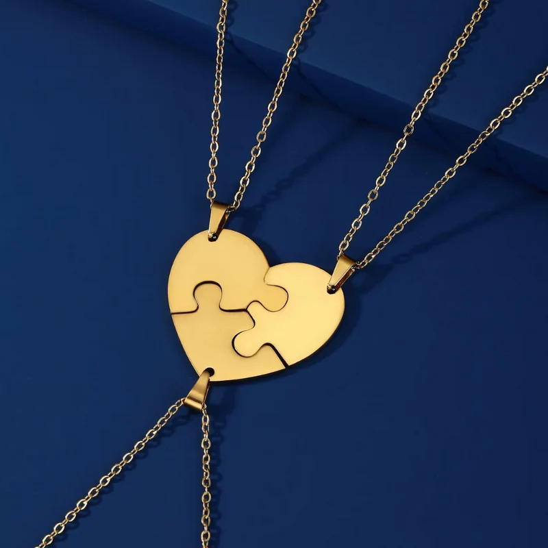 Collier Coeur Puzzle