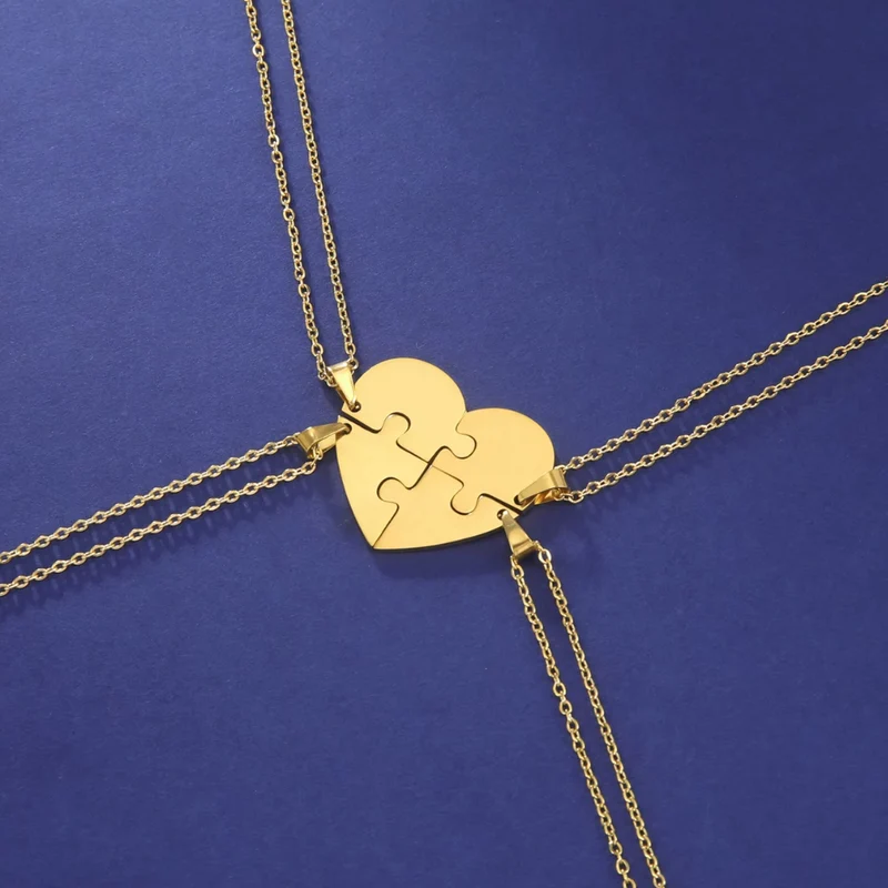 Collier Coeur Puzzle