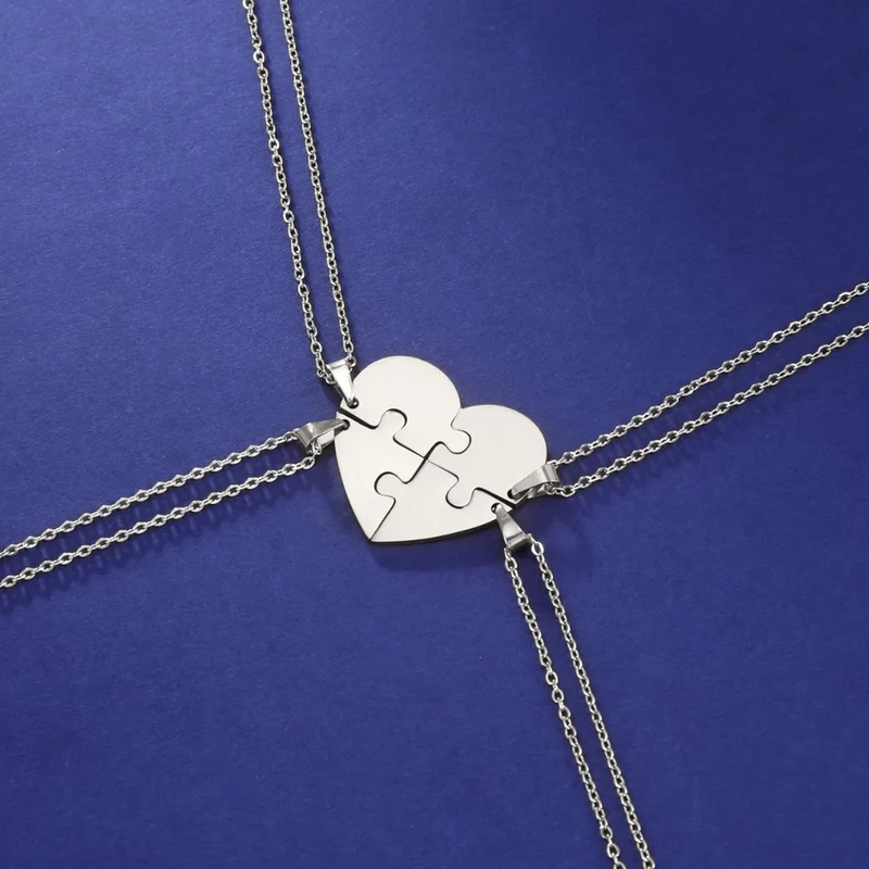 Collier Coeur Puzzle