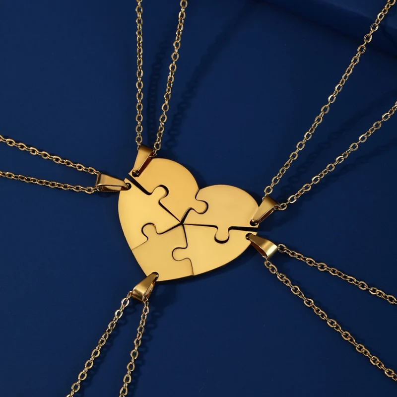 Collier Coeur Puzzle