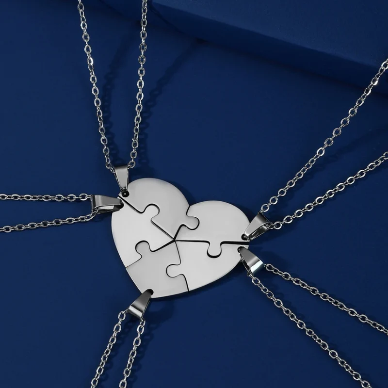 Collier Coeur Puzzle