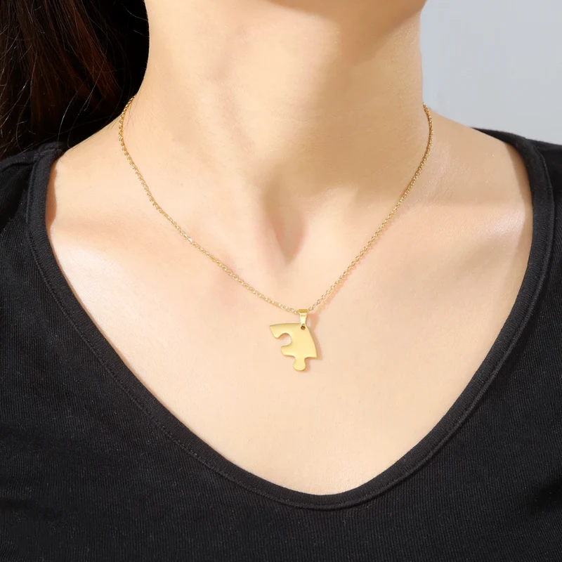 Collier Coeur Puzzle