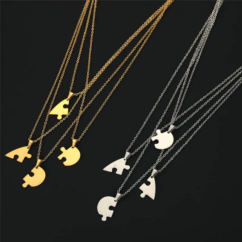 Collier Coeur Puzzle