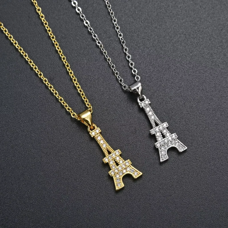 Collier Tour Eiffel Strass