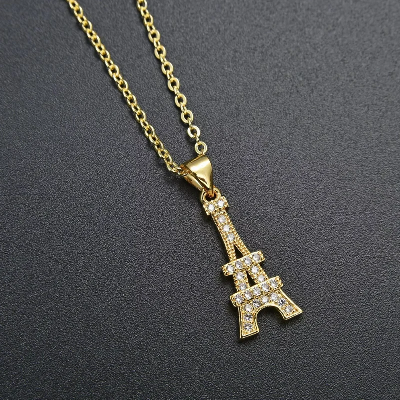 Collier Tour Eiffel Strass