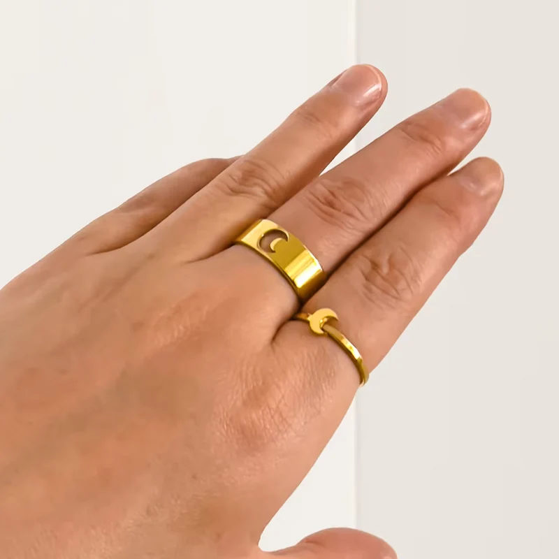 Double Bague Lune